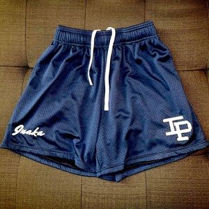 Inaka Power navy blue mesh shorts